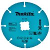 MAKITA Katkaisulaikka timantti 125X2,0mm, X-LOCK, Muovi, kupari, komposiitti. Kuvassa katkaisulaikka ylhäältäpäin.
