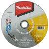 MAKITA Katkaisulaikka metalli 180 x 1,6 mm. Kuvassa katkaisulaikka edestäpäin.