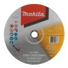 MAKITA Katkaisulaikka 230x1,9 mm metalli/RST (INOX). Kuvassa katkaisulaikka edestäpäin.