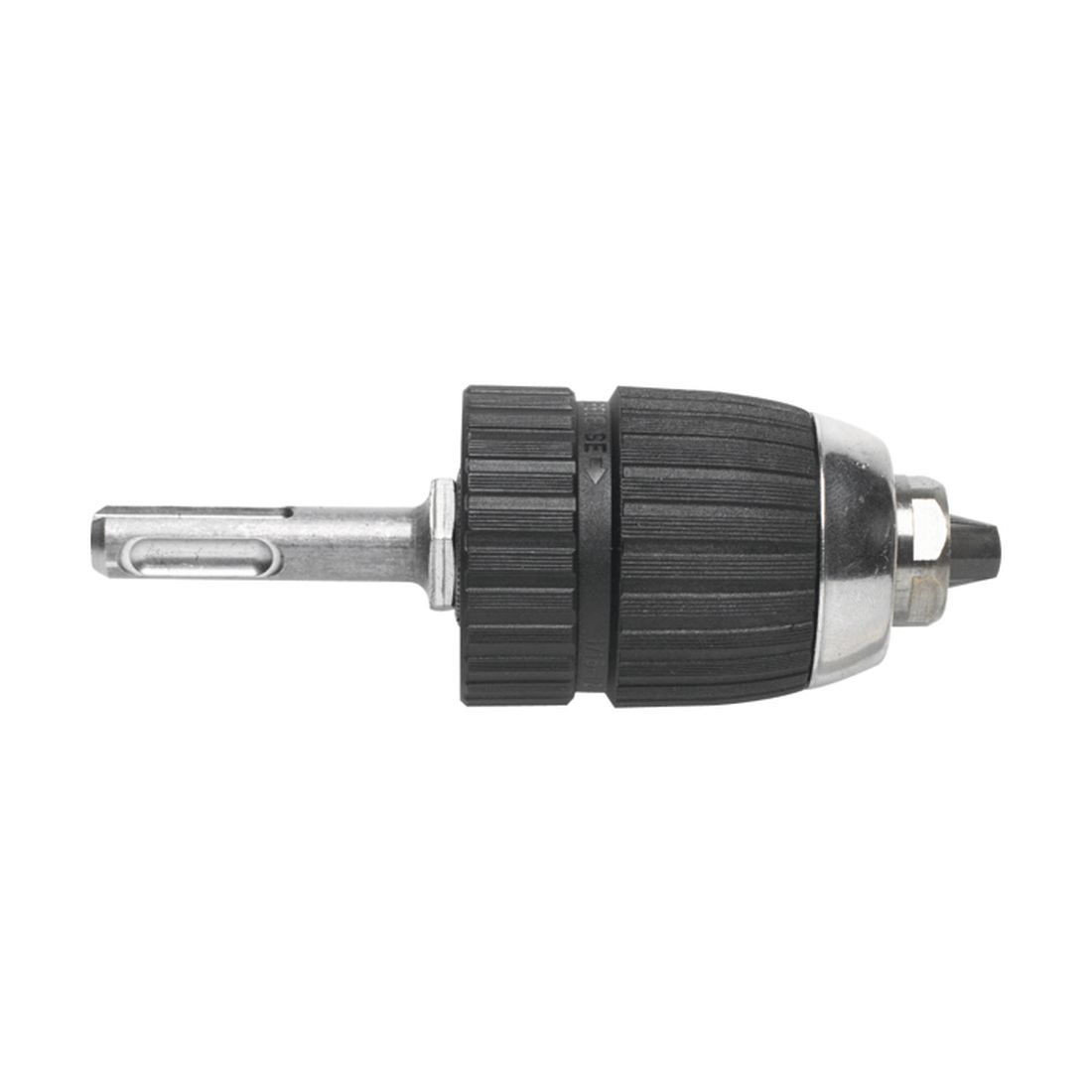 MAKITA Pikaistukka 13 mm, SDS-PLUS adapterilla. Kuvassa pikaistukka sivustapäin.