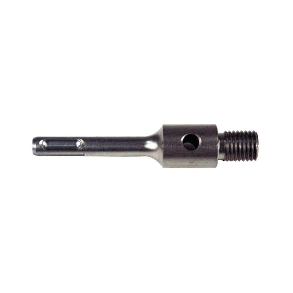 MAKITA Adapteri M16-kierre/SDS-PLUS 105mm. Kuvassa adapteri sivustapäin.