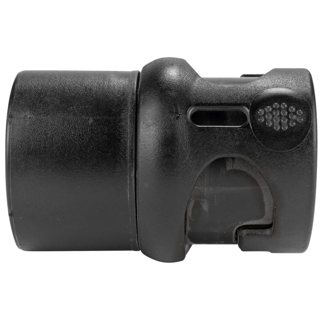 MAKITA Imuputken liitosmuhvi 36 mm letkulle.. Kuvassa liitosmuhvi sivustapäin.