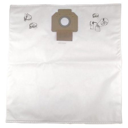 MAKITA Pölypussi fleece kangasta 5 kpl. Kuvassa pölypussi edestäpäin.
