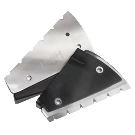 MAKITA Jääkairan teräpalat EZ CUT 155 mm. Kuvassa teräpalat etuyläviistosta.