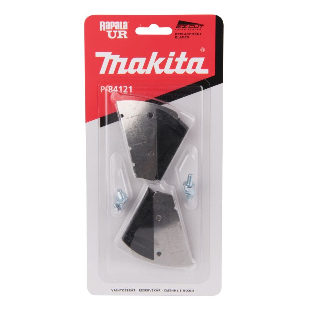 MAKITA Jääkairan teräpalat EZ CUT 155 mm. Kuvassa teräpalapakkaus edestäpäin.