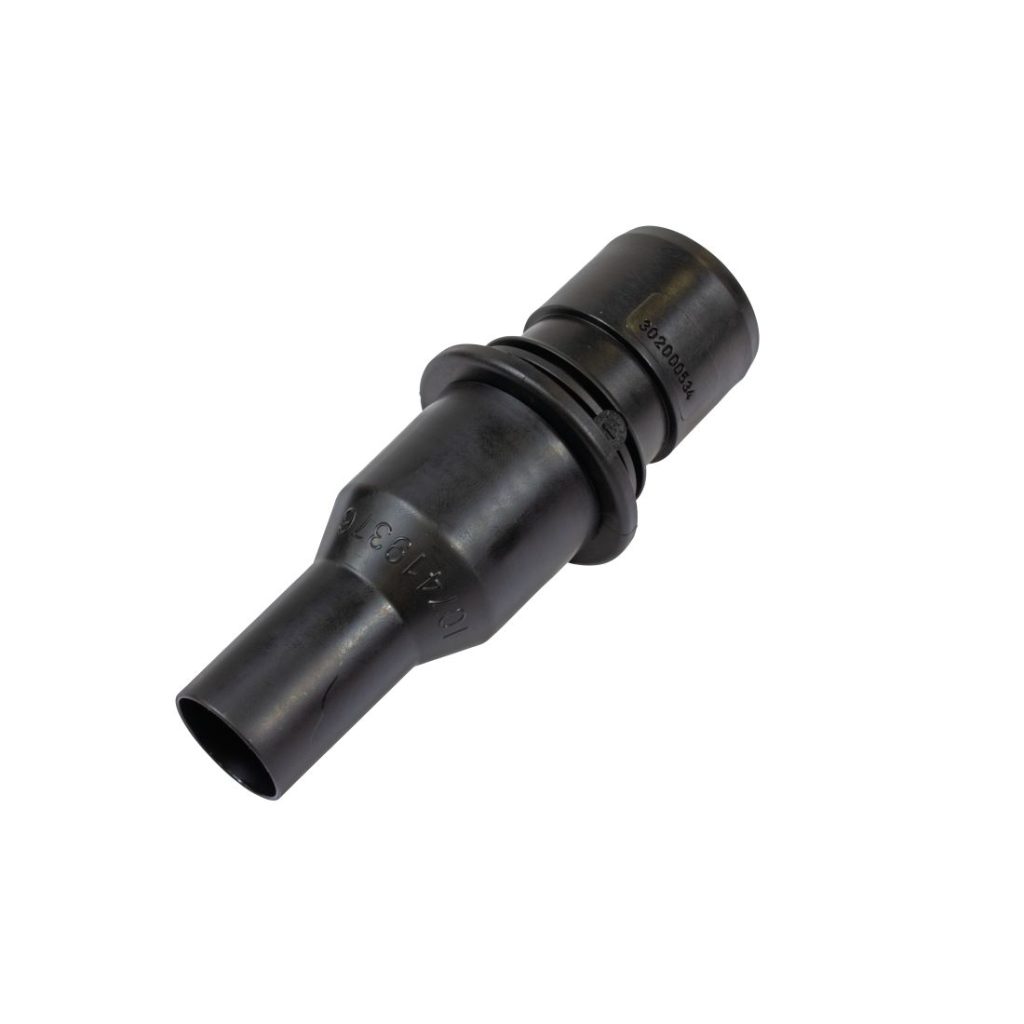 MAKITA Imuradapteri, Ø 22 mm. Kuvassa imuriadapteri etuyläviistosta.