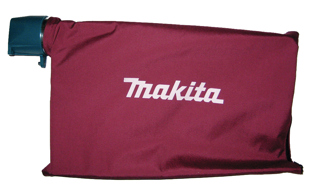 MAKITA Pölypussi. Kuvassa pölypussi sivustapäin.