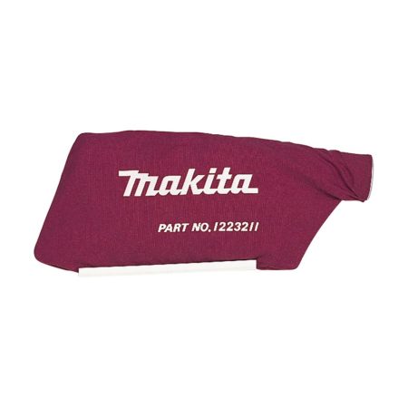 MAKITA Pölypussi. Kuvassa pölypussi sivustapäin.