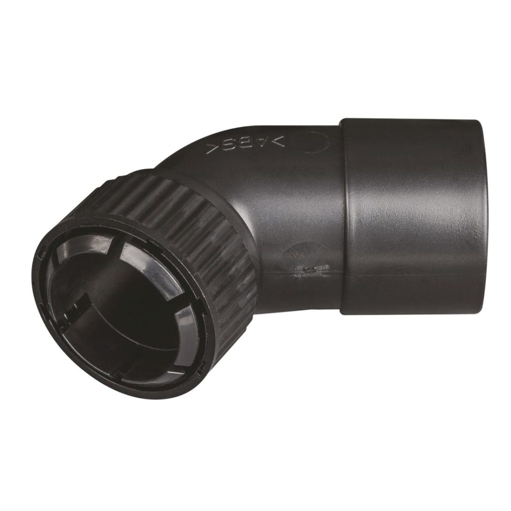 MAKITA Imuriliitin, Ø32/37mm. Kuvassa imuriliitin takayläviistosta.