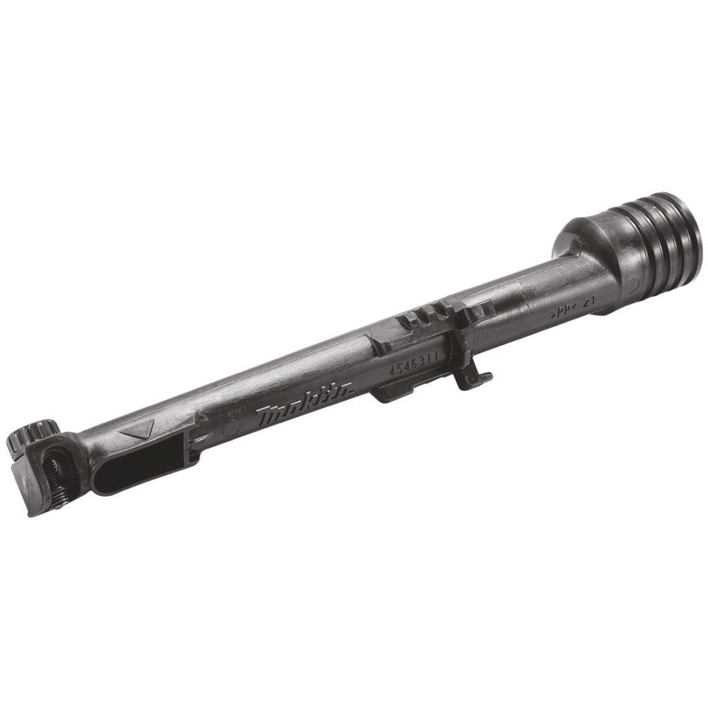 MAKITA Imuriliitin, Ø23/28mm. Kuvassa imuriliitin yläetuviistosta.