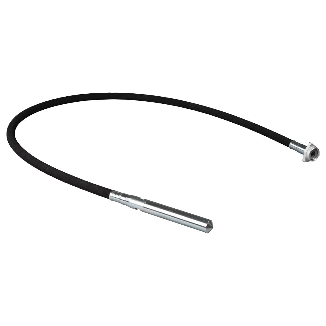 MAKITA Betonivibran täryvarsi Ø 32 mm, pituus 2400 mm. Kuvassa täryvarsi etuyläviistosta.