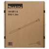 MAKITA Betonivibran täryvarsi Ø 32 mm, pituus 1200 mm. Kuvassa täryvarren pakkaus edestäpäin.