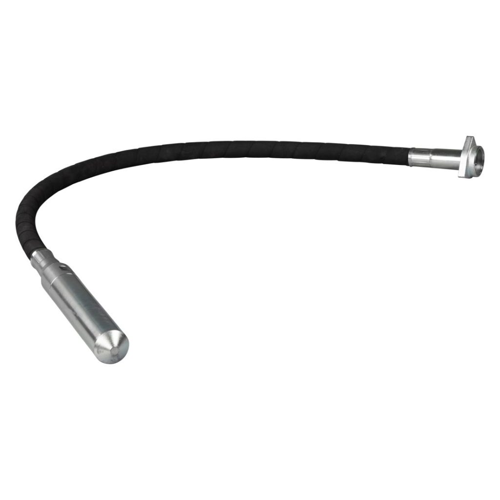 MAKITA Betonivibran täryvarsi Ø 38 mm, pituus 1200 mm. Kuvassa täryvarsi yläviistosta.