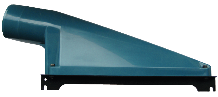 MAKITA Imuriliitin, Ø68/74mm. Kuvassa imuriliitin etuyläviistosta.