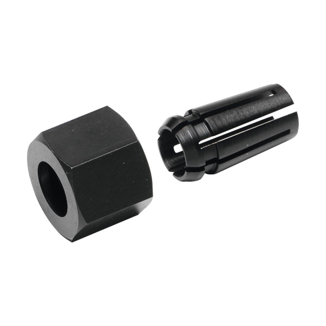 MAKITA Kiristyshylsy 8mm. Kuvassa kiristyshylsy etuyläviistosta.