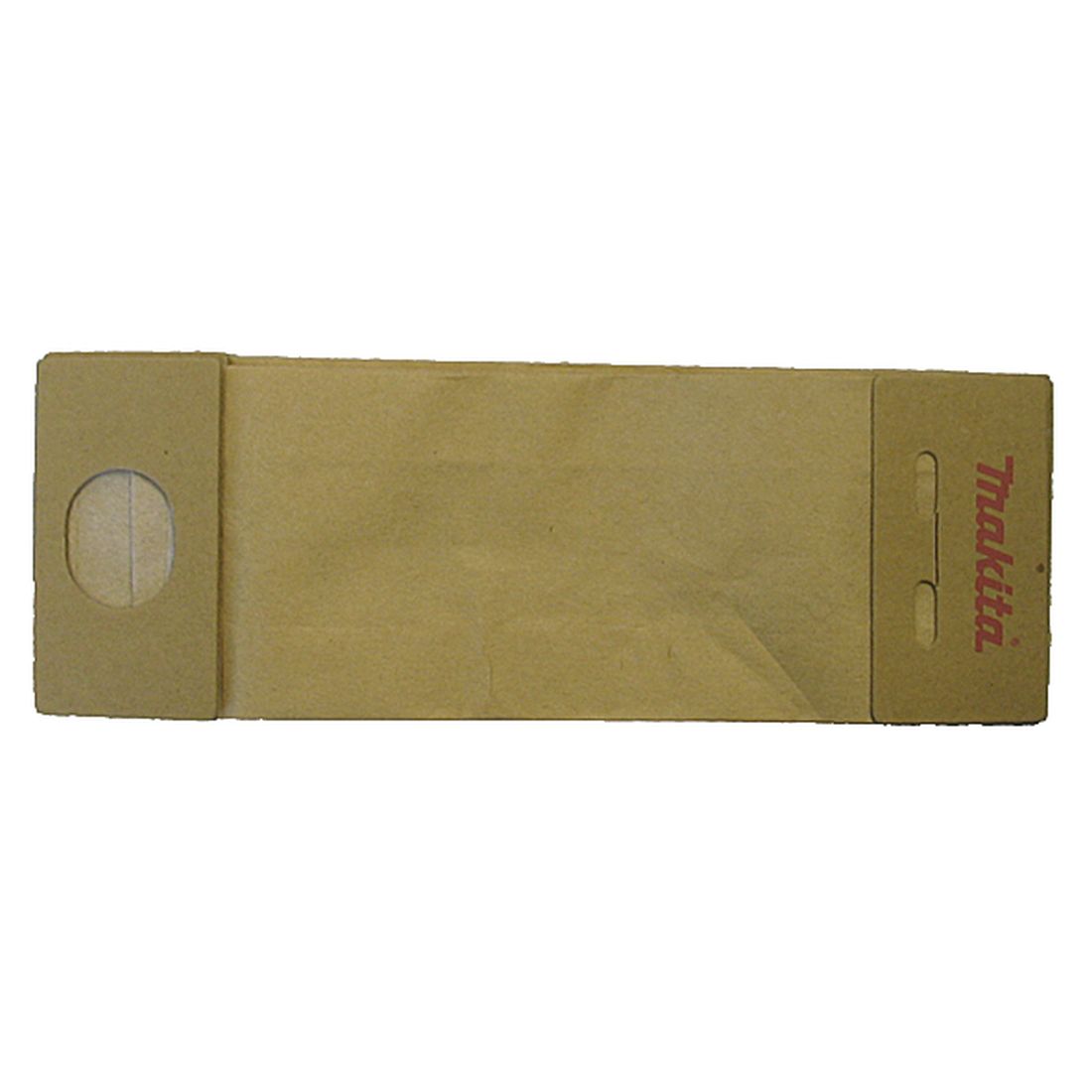 MAKITA Pölypussi paperi, 5 kpl. Kuvassa paperipölypussi ylhäältäpäin.