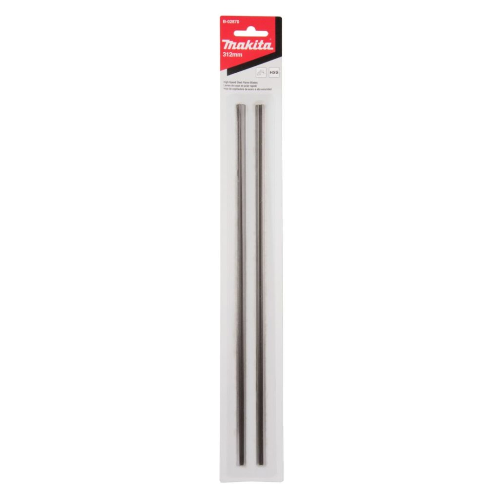 MAKITA Höylänteräpari 312mm, HSS. Kuvassa höyläteräparipakkaus edestäpäin.
