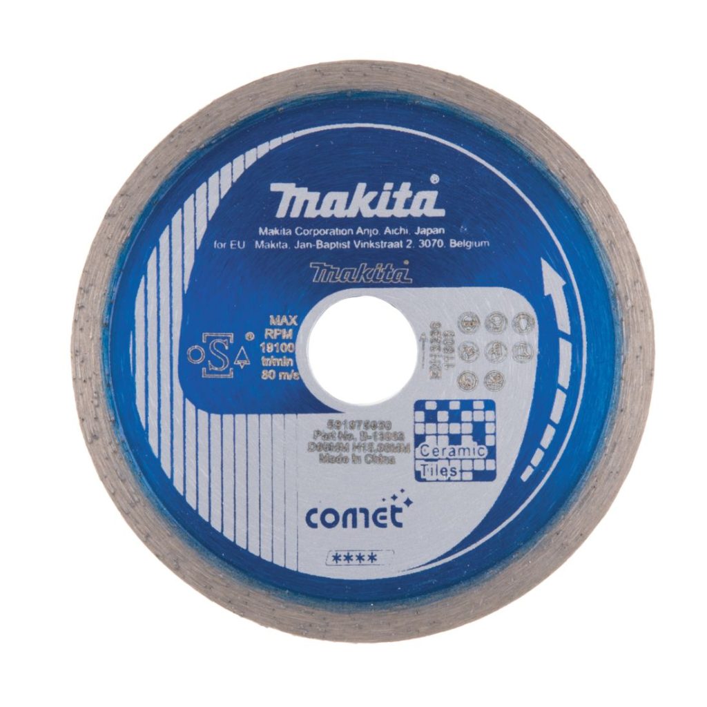 MAKITA Timanttikatkaisulaikka Comet 80x15mm, segmenttikorkeus 5mm. Kuvassa timanttikatkaisulaikka edestäpäin.