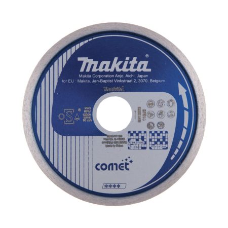 MAKITA Timanttikatkaisulaikka 115 x 22.23 mm, Comet. Kuvassa timanttikatkaisulaikka edestäpäin.