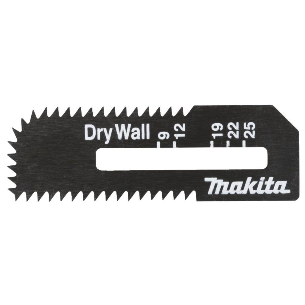 MAKITA Kipsilevysahanterä, 2 kpl. Kuvassa kipsilevysahanterä sivustapäin.