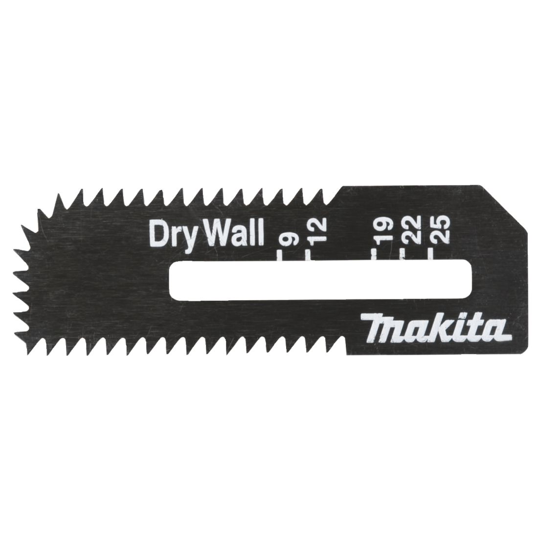 MAKITA Kipsilevysahanterä, 2 kpl. Kuvassa kipsilevysahanterä sivustapäin.