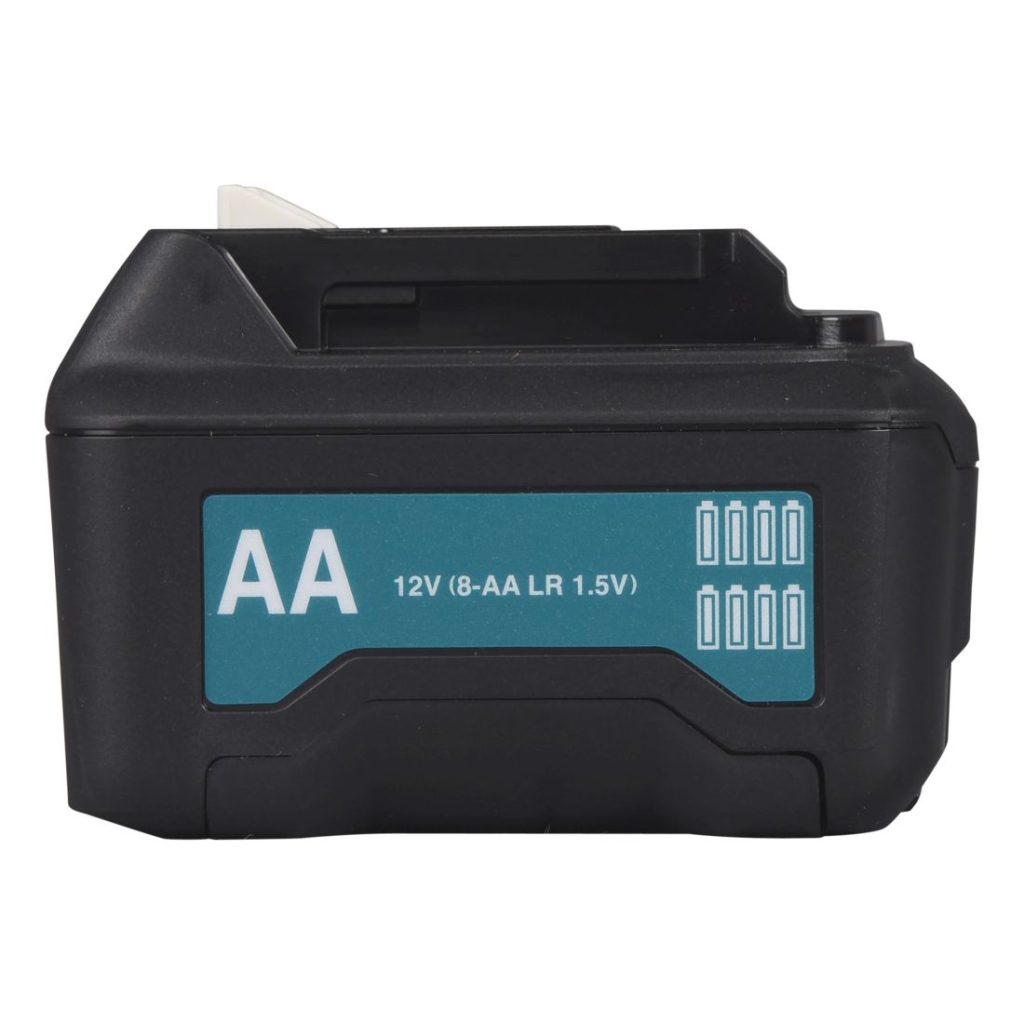 MAKITA Paristoadapteri CXT. Kuvassa paristoadapteri oikealta sivustapäin.
