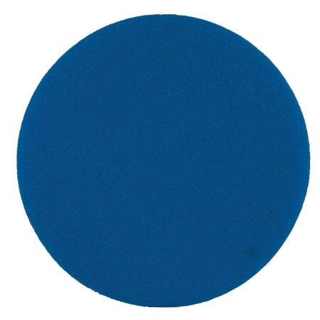 MAKITA Vaahtosieni 150mm tasainen pohja, sininen medium, koukkutarrakiinnitys. Kuvassa vaahtosieni pohjasta.