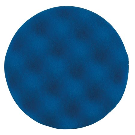 MAKITA Vaahtosieni 150mm aallotettu pohja, sininen medium, koukkutarrakiinnitys. Kuvassa vaahtosieni pohjasta.