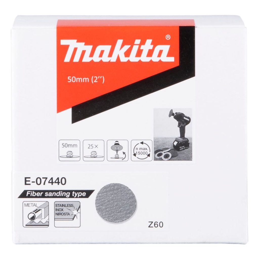 MAKITA . Kuvassa hiomopyöröarkkipakkaus edestäpäin.