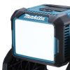 MAKITA Häikäisysuoja ML005G -valaisimelle. Kuvassa häikäisysuoja asennettuna valaisimeen. Kuva etuyläviistosta.