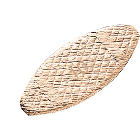 MAKITA Liitoslamelli koko nr. 10, 54x19,5x4mm, 1000 kpl. Kuvassa liitoslamelli ylhäältäpäin.