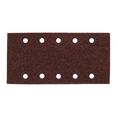 MAKITA Hiomapaperi tarrakiinnitys 115 x 229 K40, 10 kpl. Kuvassa hiomapaperiarkki edestäpäin.