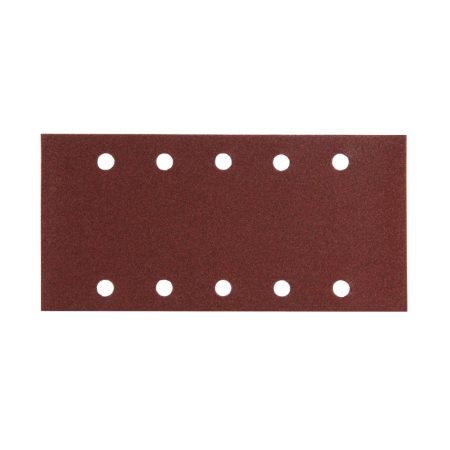 MAKITA Hiomapaperi tarrakiinnitys 115 x 229 K100, 10 kpl. Kuvassa hiomapaperiarkki edestäpäin.