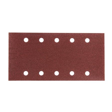 MAKITA Hiomapaperi tarrakiinnitys 115 x 229 K120, 10 kpl. Kuvassa hiomapaperiarkki edestäpäin.