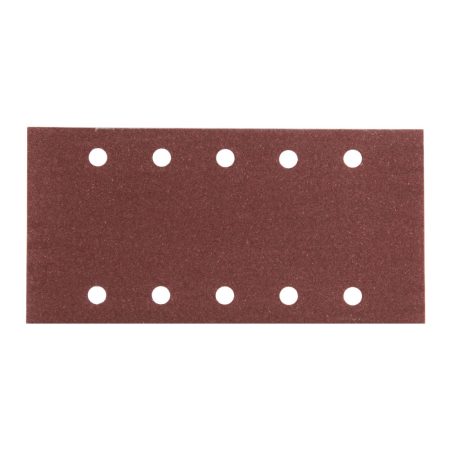 MAKITA Hiomapaperi tarrakiinnitys 115 x 229 K150, 10 kpl. Kuvassa hiomapaperiarkki edestäpäin.
