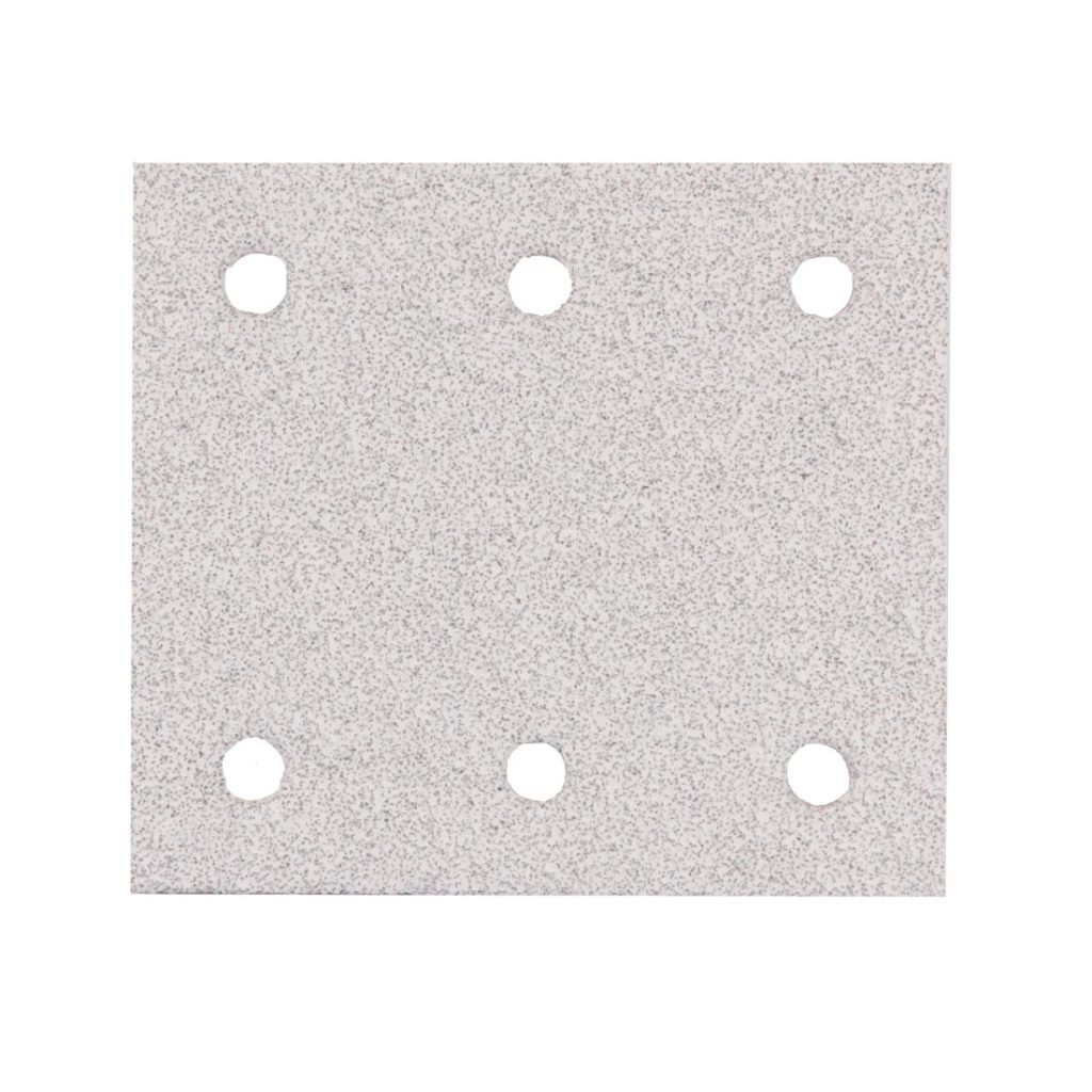 MAKITA Hiomapaperi tarrakiinnitys 114 x 102 K40, 10 kpl. Kuvassa hiomapaperiarkki edestäpäin.