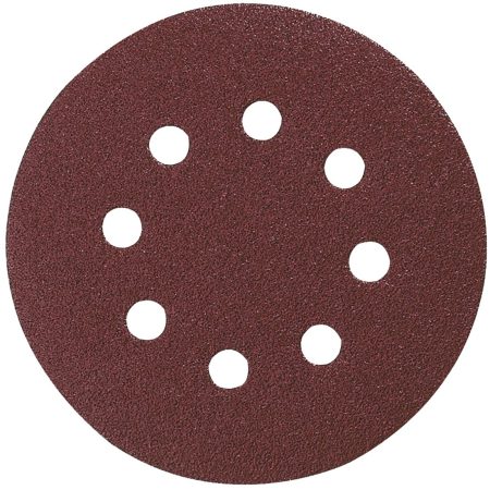 MAKITA Hiomapyörö 125mm K120, 10 kpl. Kuvassa hiomopyöröarkki edestäpäin.