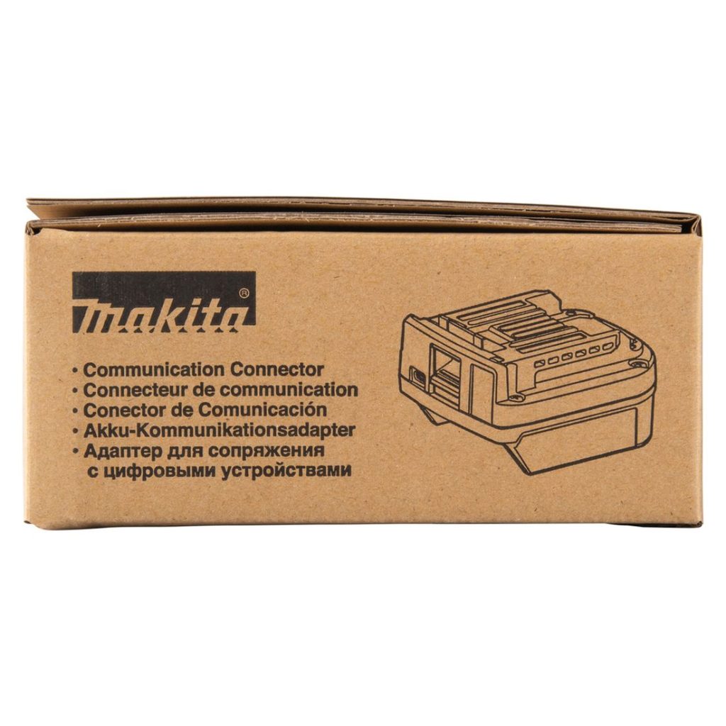 MAKITA Kommunikaattori XGT ® ADP12. Kuvassa Kommunikaattori XGT ® ADP12 tuotepakkaus sivustapäin.