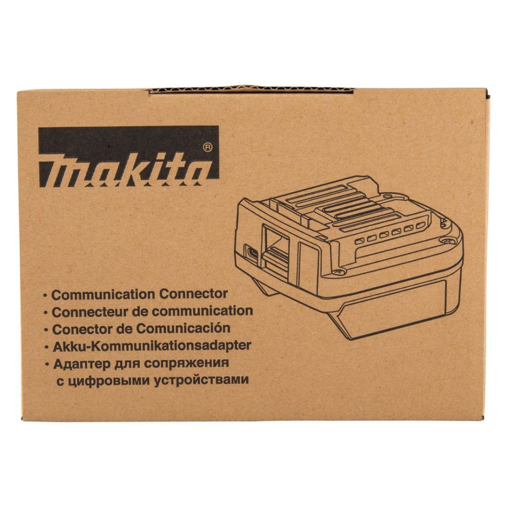 MAKITA Kommunikaattori XGT ® ADP12. Kuvassa Kommunikaattori XGT ® ADP12 tuotepakkaus ylhäältäpäin.