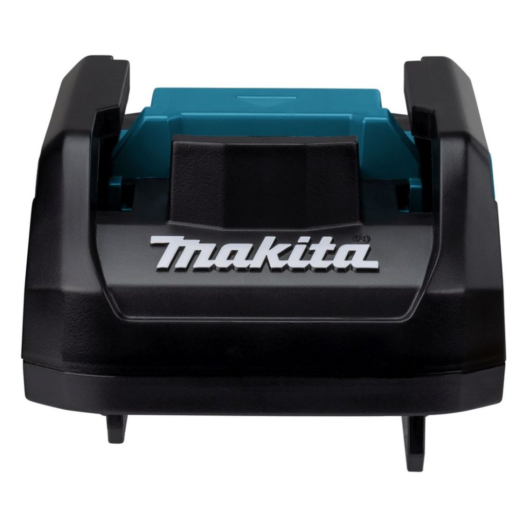 MAKITA Adapteri LXT akuille XGT ® laturiin, ADP10. Kuvassa adapteri takaapäin.