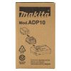 MAKITA Adapteri LXT akuille XGT ® laturiin, ADP10. Kuvassa tuotepakkaus oikealta sivustapäin.