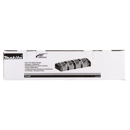 MAKITA Latauslaite DC18SF LXT . Kuvassa latauslaitteen pakkaus edestäpäin.