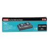MAKITA Latauslaite DC18RD LXT. Kuvassa latauslaitteen tuotepakkaus edestäpäin.
