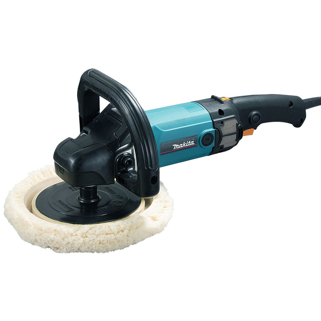 MAKITA Kiillotuskone. Kuvassa kiillotuskone eutyläviistosta.