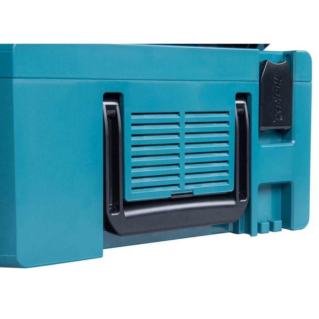 MAKITA Invertteri DC / AC 1400W. Lähikuvassa invertterin kantokahva.