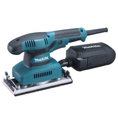 MAKITA Tasohiomakone. Kuvassa tasohiomakone oikealta etuyläviistosta.