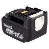 MAKITA Akku 6.0Ah LXT BL1460B. Kuvassa akku vasemmalta takayläviistosta.