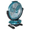 MAKITA Tuuletin XGT LXT AC. Kuvassa tuuletin vasemmalta etuyläviistosta.