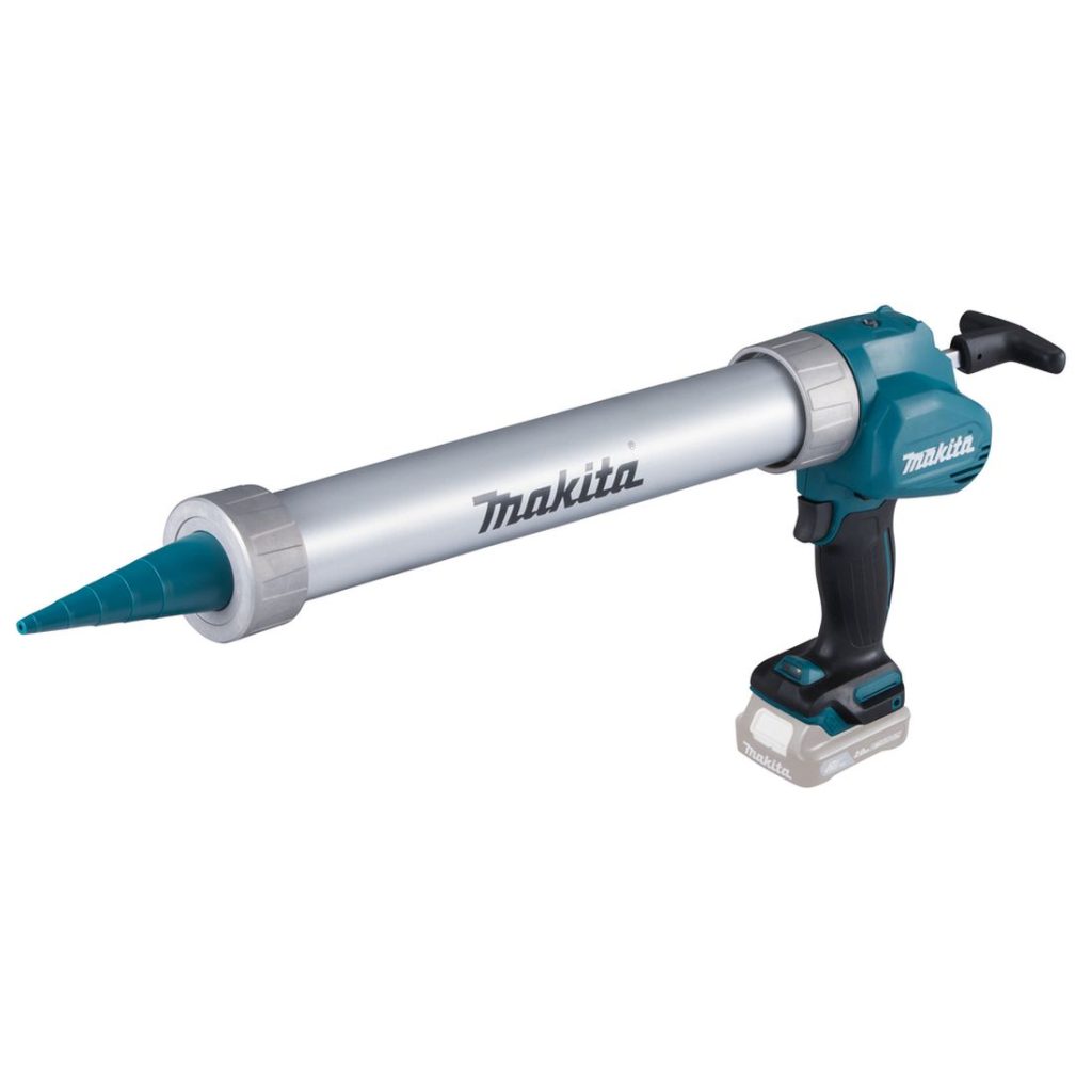 MAKITA Massapuristin CXT. Kuvassa massapuristin oikealta etuyläviistosta.
