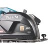 MAKITA Metallipyörösaha XGT. Lähikuvassa metallipyörösahan teräsuojus.